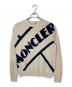MONCLER（モンクレール）の古着「ロゴコットンニット」｜アイボリー