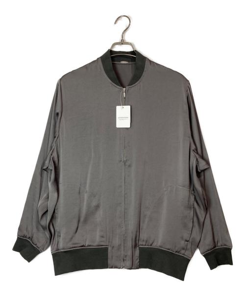 Liesse（リエス）Liesse (リエス) サテンMA-1ブルゾン グレー サイズ:38の古着・服飾アイテム