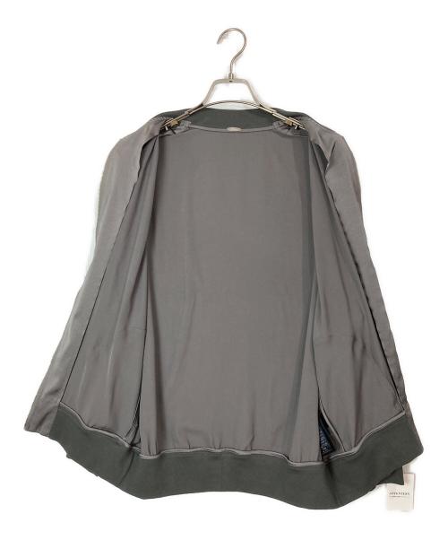 Liesse（リエス）Liesse (リエス) サテンMA-1ブルゾン グレー サイズ:38の古着・服飾アイテム