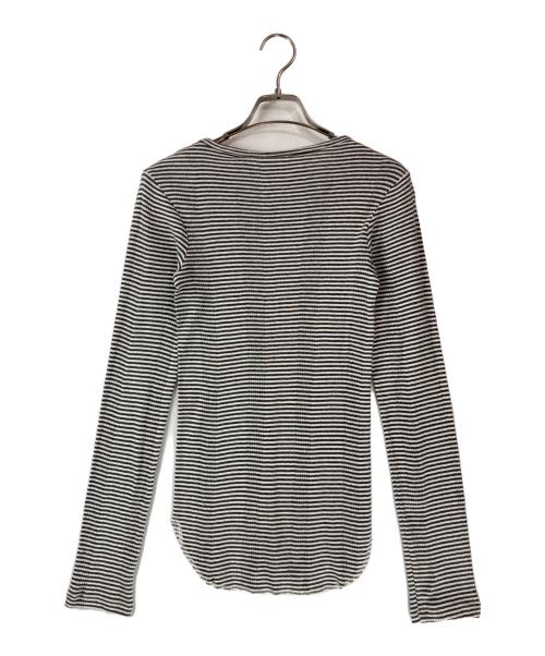 GOOD GRIEF!（グッドグリーフ）GOOD GRIEF! (グッドグリーフ) Border L/S Tee ブラック×ホワイト サイズ:36 未使用品の古着・服飾アイテム