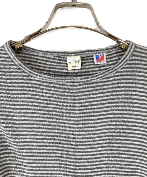 GOOD GRIEF!（グッドグリーフ）GOOD GRIEF! (グッドグリーフ) Border L/S Tee ブラック×ホワイト サイズ:36 未使用品の古着・服飾アイテム