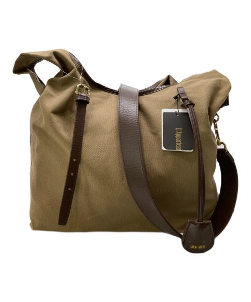 GOOD GRIEF!（グッドグリーフ）GOOD GRIEF! (グッドグリーフ) CANVAS SHOPPER'S BAG ブラウンの古着・服飾アイテム