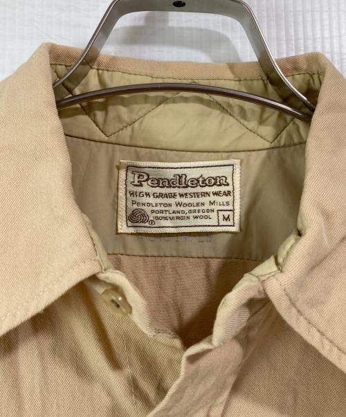 PENDLETON（ペンドルトン）PENDLETON (ペンドルトン) ウエスタンシャツ ベージュ サイズ:Mの古着・服飾アイテム