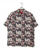 SUPREMEシュプリーム）の古着「Magazine S/S Shirt」｜ブラック×ホワイト