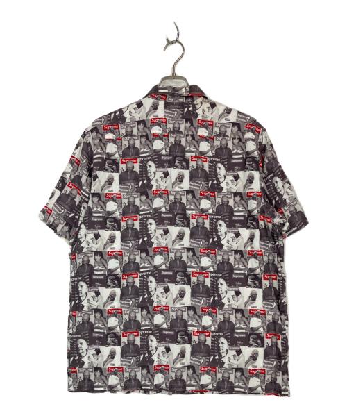 SUPREME（シュプリーム）Supreme (シュプリーム) Magazine S/S Shirt ブラック×ホワイト サイズ:Lの古着・服飾アイテム