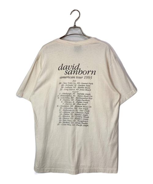 giant（ジャイアント）GIANT (ジャイアント) 90'sプリントTシャツ/david sanborn american tour 1993 ベージュ サイズ:Lの古着・服飾アイテム