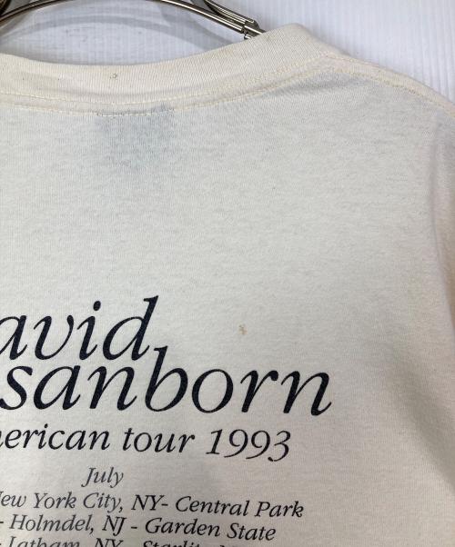 giant（ジャイアント）GIANT (ジャイアント) 90'sプリントTシャツ/david sanborn american tour 1993 ベージュ サイズ:Lの古着・服飾アイテム