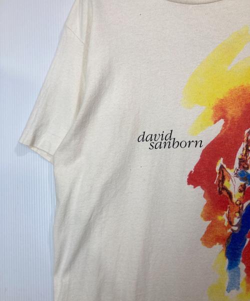 giant（ジャイアント）GIANT (ジャイアント) 90'sプリントTシャツ/david sanborn american tour 1993 ベージュ サイズ:Lの古着・服飾アイテム