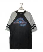sports wearスポーツウェア）の古着「80'sラグランTシャツ」｜ブラック