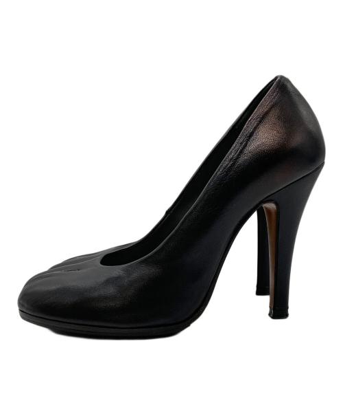 Maison Margiela（メゾンマルジェラ）Maison Margiela (メゾンマルジェラ) 足袋レザーヒールパンプス ブラック サイズ:SIZE 37の古着・服飾アイテム
