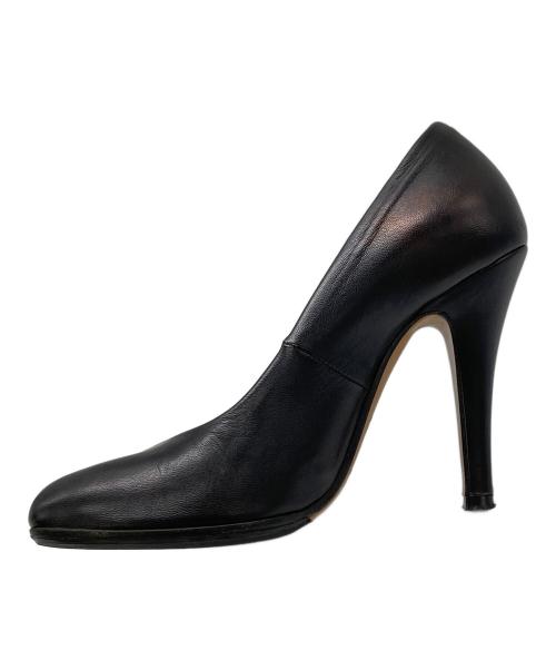 Maison Margiela（メゾンマルジェラ）Maison Margiela (メゾンマルジェラ) 足袋レザーヒールパンプス ブラック サイズ:SIZE 37の古着・服飾アイテム