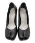 中古・古着 Maison Margiela (メゾンマルジェラ) 足袋レザーヒールパンプス ブラック サイズ:SIZE 37：40000円