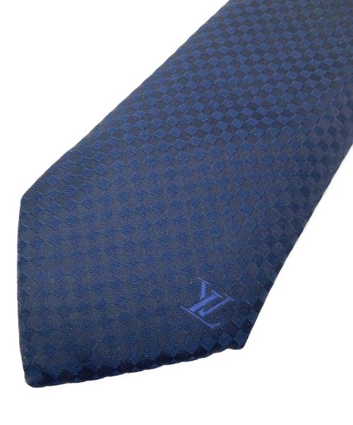 LOUIS VUITTON（ルイ ヴィトン）LOUIS VUITTON (ルイ ヴィトン) シルクネクタイ ネイビー サイズ:145cmの古着・服飾アイテム
