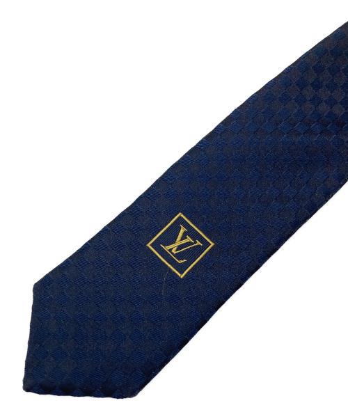 LOUIS VUITTON（ルイ ヴィトン）LOUIS VUITTON (ルイ ヴィトン) シルクネクタイ ネイビー サイズ:145cmの古着・服飾アイテム