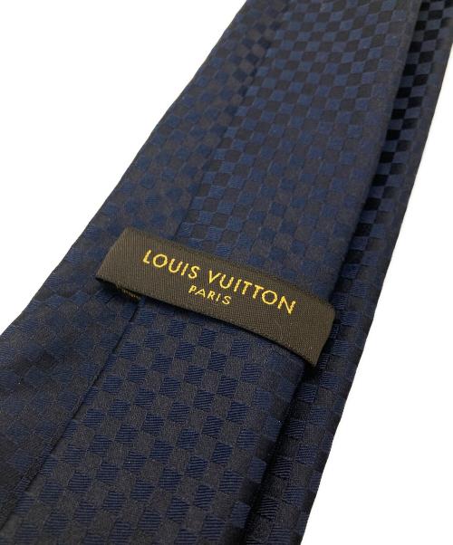 LOUIS VUITTON（ルイ ヴィトン）LOUIS VUITTON (ルイ ヴィトン) シルクネクタイ ネイビー サイズ:145cmの古着・服飾アイテム