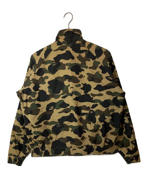 A BATHING APE（アベイシングエイプ）A BATHING APE (アベイシングエイプ) 1ST CAMOリバーシブルナイロンスイングトップ ブラック×カーキ サイズ:Ｍの古着・服飾アイテム