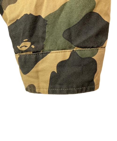 A BATHING APE（アベイシングエイプ）A BATHING APE (アベイシングエイプ) 1ST CAMOリバーシブルナイロンスイングトップ ブラック×カーキ サイズ:Ｍの古着・服飾アイテム