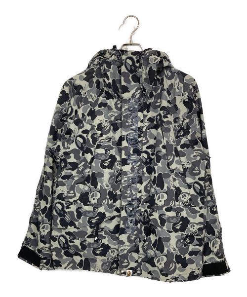 A BATHING APE（アベイシングエイプ）A BATHING APE (アベイシングエイプ) stussy (ステューシー) スノーボードジャケット グレー サイズ:Lの古着・服飾アイテム