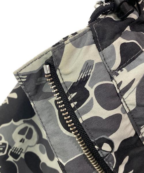A BATHING APE（アベイシングエイプ）A BATHING APE (アベイシングエイプ) stussy (ステューシー) スノーボードジャケット グレー サイズ:Lの古着・服飾アイテム