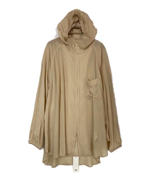 Y-3（ワイスリー）Y-3 (ワイスリー) M SHADE SANDED CUPRO HOODED TOP ベージュ サイズ:Mの古着・服飾アイテム