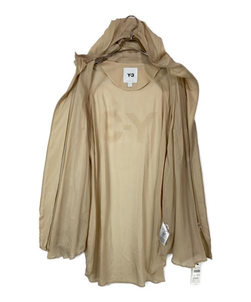 Y-3（ワイスリー）Y-3 (ワイスリー) M SHADE SANDED CUPRO HOODED TOP ベージュ サイズ:Mの古着・服飾アイテム
