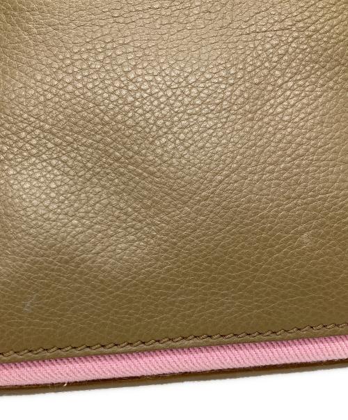Yves Saint Laurent（イヴサンローラン）Yves Saint Laurent (イヴサンローラン) 2WAYバッグ ベージュ×ピンクの古着・服飾アイテム