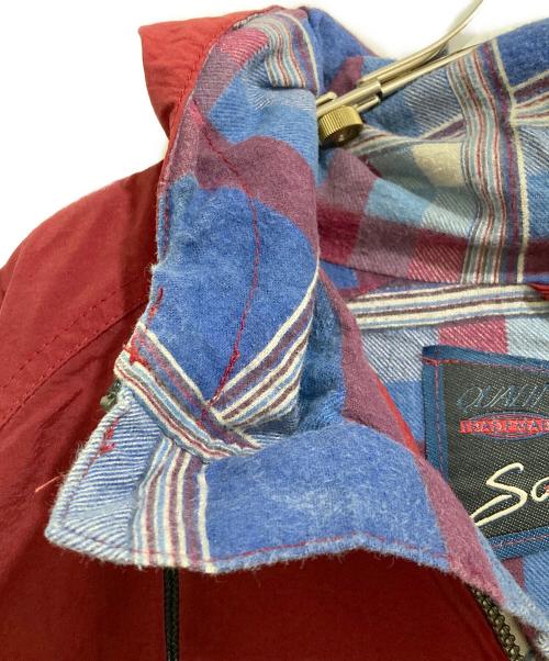 SANTA CRUZ（サンタクルーズ）SANTA CRUZ (サンタクルーズ) 裏地チェックナイロンパーカー レッド サイズ:XLの古着・服飾アイテム