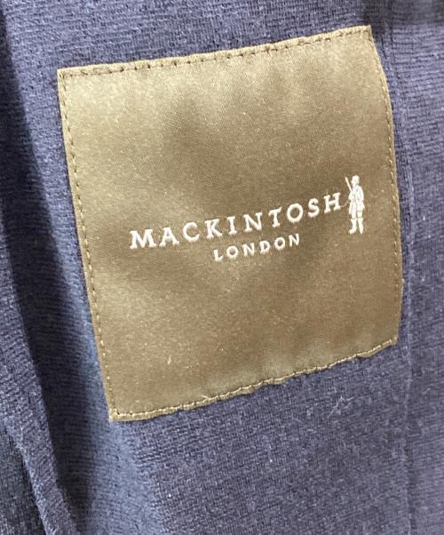 MACKINTOSH LONDON（マッキントッシュ ロンドン）MACKINTOSH LONDON (マッキントッシュ ロンドン) シルク混2Bジャケット ネイビー サイズ:38の古着・服飾アイテム
