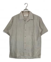 Y's for men（ワイズフォーメン）の古着「オープンカラーリネンシャツ」｜グレー