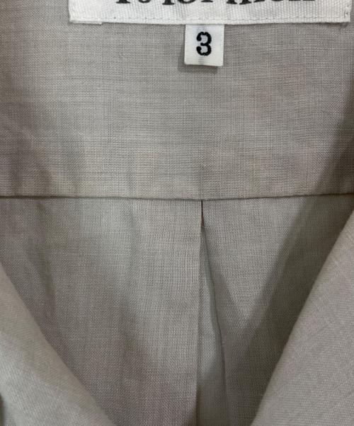 Y's for men（ワイズフォーメン）Y'S for men (ワイズフォーメン) オープンカラーリネンシャツ グレー サイズ:3の古着・服飾アイテム