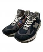 NEW BALANCEニューバランス）の古着「ローカットスニーカー」｜ネイビー
