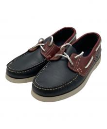 PARABOOT（パラブーツ）の古着「デッキシューズ」｜レッド×ネイビー