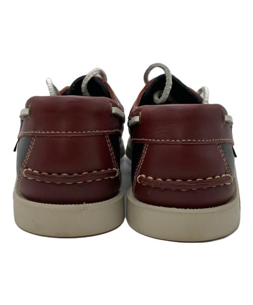 PARABOOT（パラブーツ）PARABOOT (パラブーツ) デッキシューズ レッド×ネイビー サイズ:6の古着・服飾アイテム