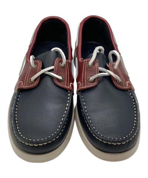PARABOOT（パラブーツ）PARABOOT (パラブーツ) デッキシューズ レッド×ネイビー サイズ:6の古着・服飾アイテム