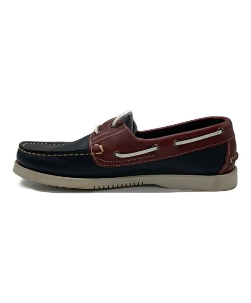 PARABOOT（パラブーツ）PARABOOT (パラブーツ) デッキシューズ レッド×ネイビー サイズ:6の古着・服飾アイテム