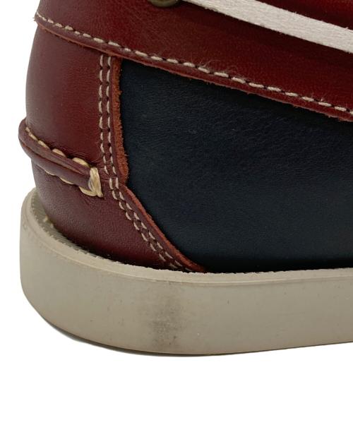 PARABOOT（パラブーツ）PARABOOT (パラブーツ) デッキシューズ レッド×ネイビー サイズ:6の古着・服飾アイテム