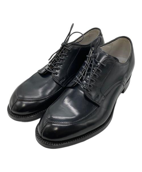 Alden（オールデン）ALDEN (オールデン) UNITED ARROWS (ユナイテッドアローズ) 別注コードバンVチップシューズ ブラック サイズ:5 1/2Dの古着・服飾アイテム