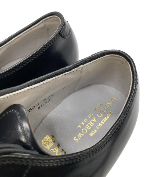 Alden（オールデン）ALDEN (オールデン) UNITED ARROWS (ユナイテッドアローズ) 別注コードバンVチップシューズ ブラック サイズ:5 1/2Dの古着・服飾アイテム