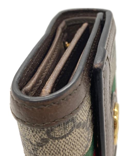 GUCCI（グッチ）GUCCI (グッチ) オフディア3つ折り財布 ベージュの古着・服飾アイテム