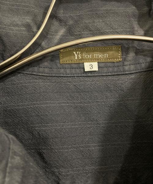 Y's for men（ワイズフォーメン）Y'S for men (ワイズフォーメン) アンゴラ混ウールオープンカラーシャツ グレー サイズ:3の古着・服飾アイテム