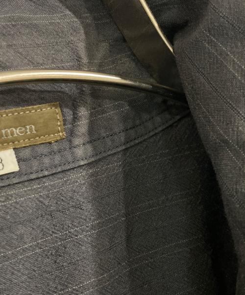 Y's for men（ワイズフォーメン）Y'S for men (ワイズフォーメン) アンゴラ混ウールオープンカラーシャツ グレー サイズ:3の古着・服飾アイテム