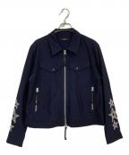 NUMBER (N)INEナンバーナイン）の古着「WORK JACKET  STAR」｜ネイビー