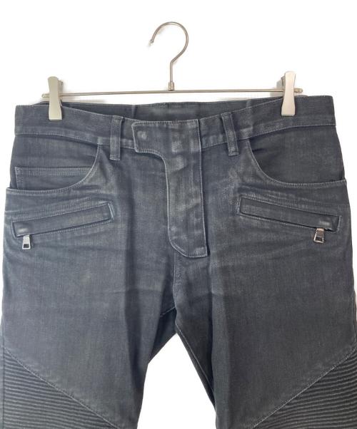 BALMAIN（バルマン）BALMAIN (バルマン) バイカーデニムパンツ ブラック サイズ:31の古着・服飾アイテム