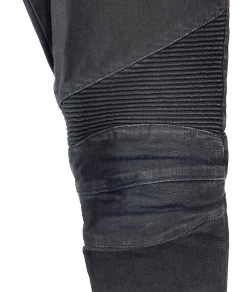 BALMAIN（バルマン）BALMAIN (バルマン) バイカーデニムパンツ ブラック サイズ:31の古着・服飾アイテム
