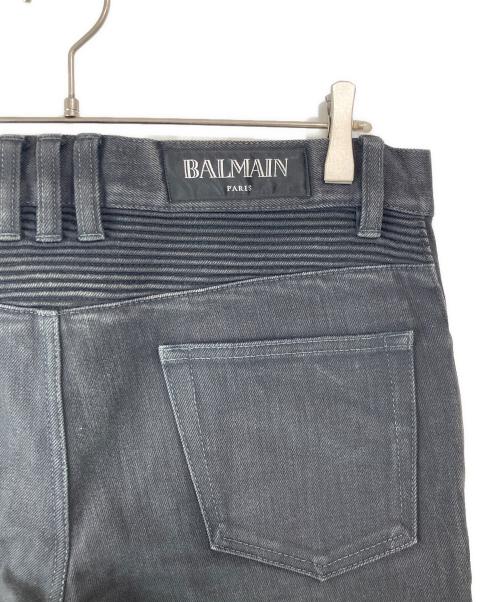 BALMAIN（バルマン）BALMAIN (バルマン) バイカーデニムパンツ ブラック サイズ:31の古着・服飾アイテム