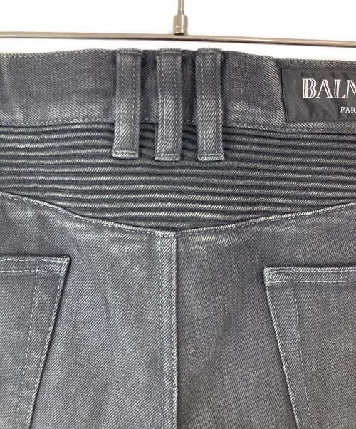 BALMAIN（バルマン）BALMAIN (バルマン) バイカーデニムパンツ ブラック サイズ:31の古着・服飾アイテム