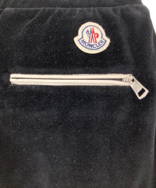MONCLER（モンクレール）MONCLER (モンクレール) ジョガーベロアパンツ ブラック サイズ:Ｓの古着・服飾アイテム