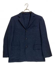 BROOKS BROTHERS（ブルックスブラザーズ）の古着「ウールダブルジャージー段返り3釦アンコンジャケット Classic」｜ネイビー