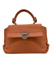 Salvatore Ferragamo（サルヴァトーレ フェラガモ）の古着「ハンドバッグ」｜オレンジ