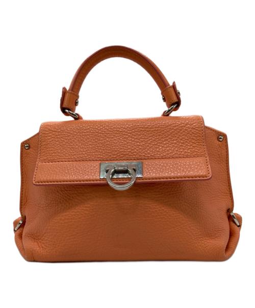 Salvatore Ferragamo（サルヴァトーレ フェラガモ）Salvatore Ferragamo (サルヴァトーレ フェラガモ) ハンドバッグ オレンジの古着・服飾アイテム